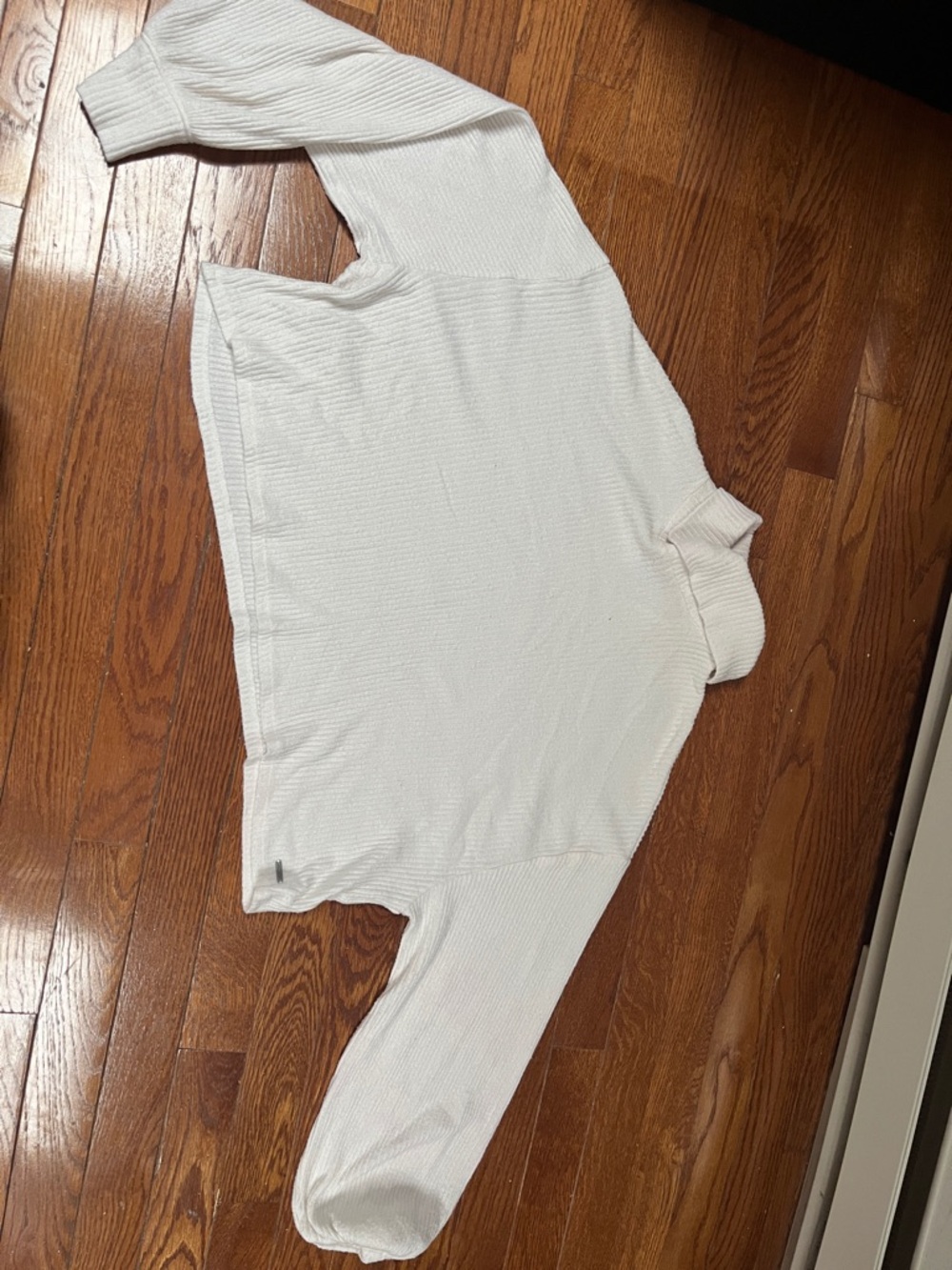 Hollister Cream Ribbed Turtleneck Sweater